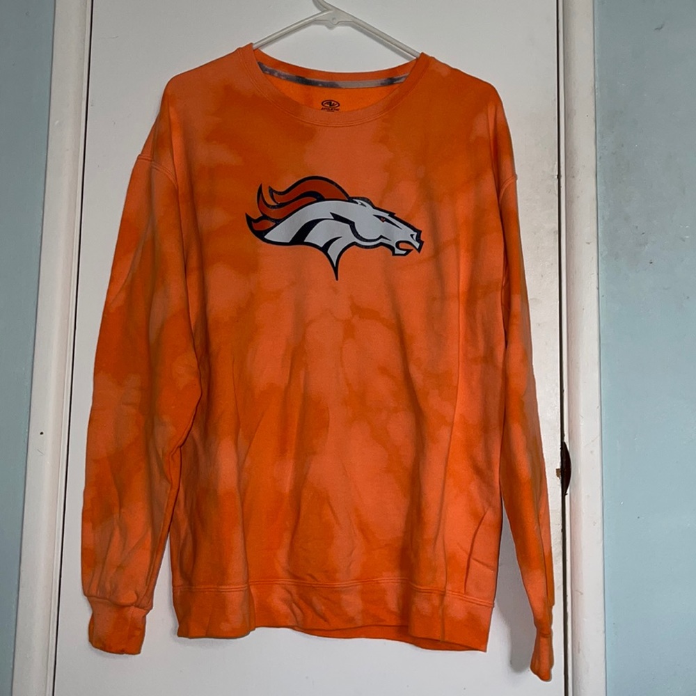 Denver Broncos Tie-Dye Crewneck L